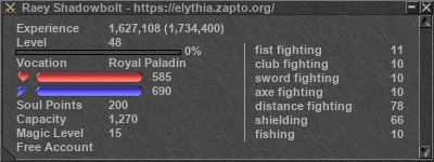 Signature for player Raey Shadowbolt
